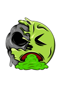 MELTING EMOJI SKULLS